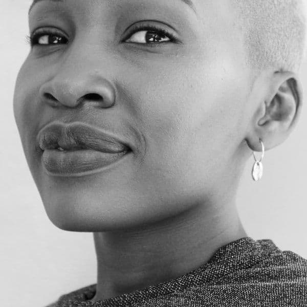 grayscale photo of woman